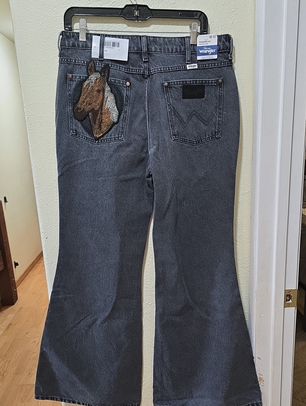 Wrangler/Western Vogue Women’s Bootcut Jeans with Horse Embroidery 30/32